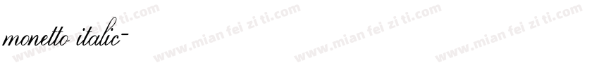 monetto italic字体转换